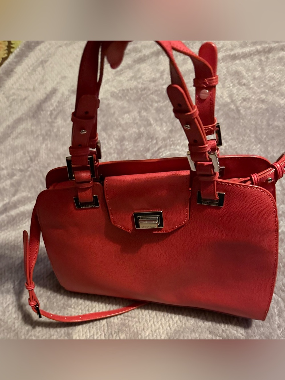 Calvin Klein Women’s Red Shoulder Bag like NEW